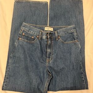 Abercrombie & Fitch High Rise Denim Jeans - Blue
